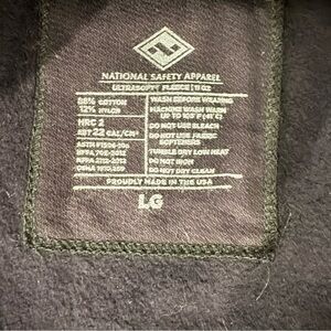 National Safety Apparel Blue zip up welding hoodie Large